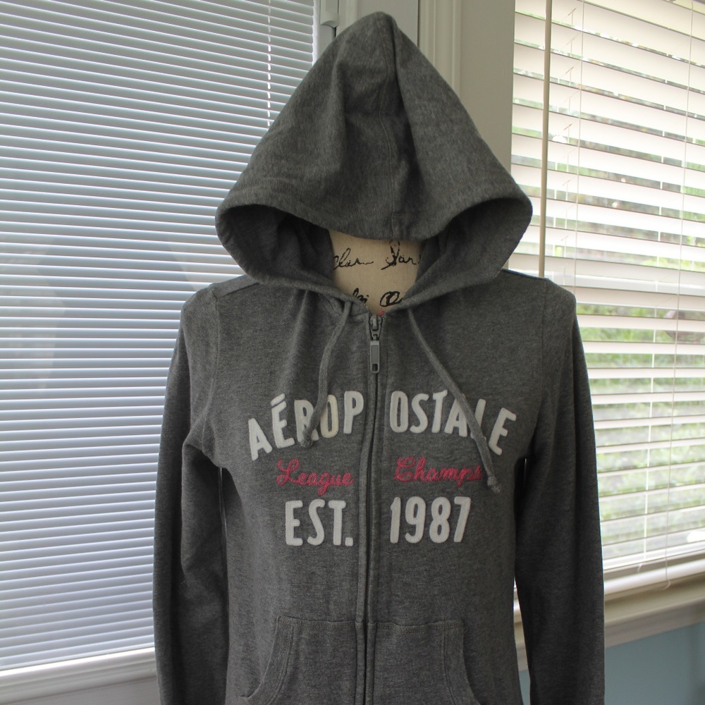 EUC Aeropostale Varsity Athletics Hooded Jacket -W